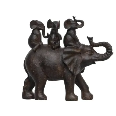 Familia de elefantes Resina