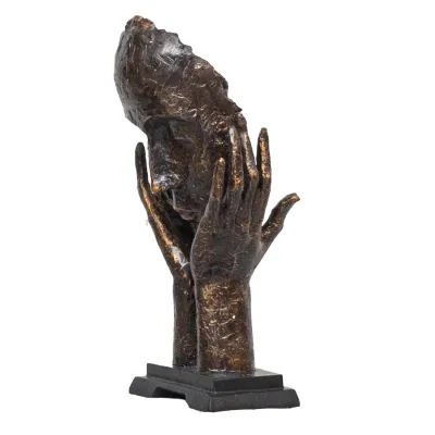 Adorno ceramica meditador
