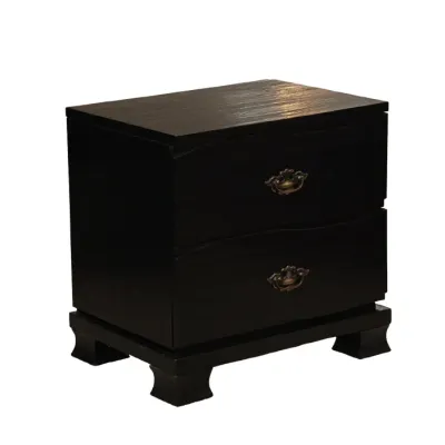 Mesa de Noche Acacia Black