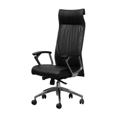 Silla Ejecutiva Della Rover Cuero Negro