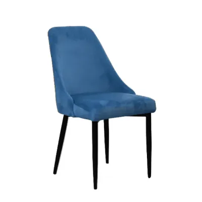 SILLA LATERAL KEENE VELVET BLUE