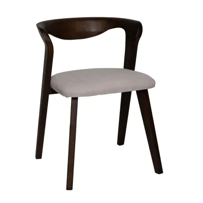 Silla Lateral Prive Madera Walnut