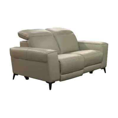 SOFA DOBLE RECLIN.CONFORTO LIGHT GREY CUERO PVC [[2 BULTOS]]