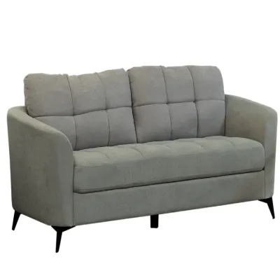 SOFA TRIPLE CALLIE TERCIOPELO LIGHT GREY (2 BULTOS)
