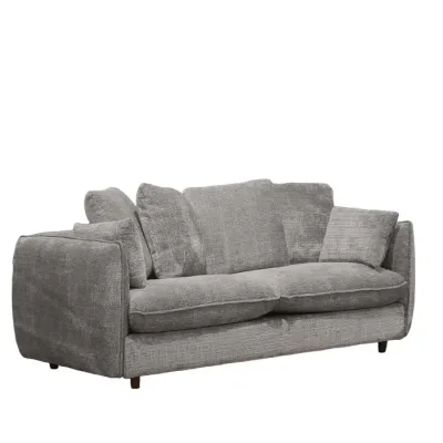 SOFA TRIPLE SAVANA TELA CHENIL COLOR GRIS