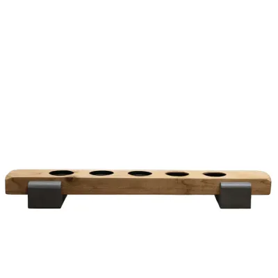 Candelabro Madera  5 Velas 