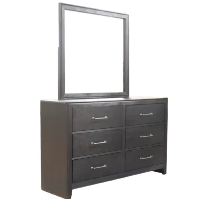 COMODA HEBRON 6 GAVETAS BROWN GRAY