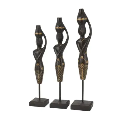 Escultura africana en vestido